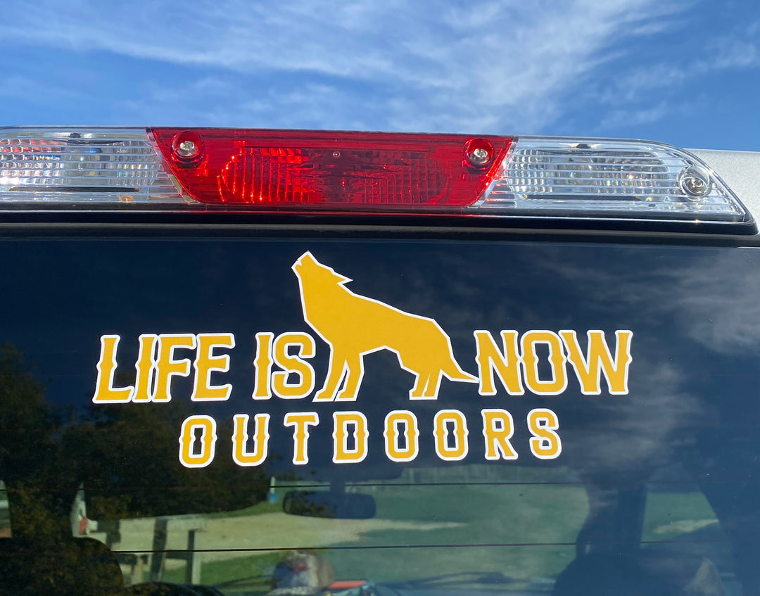 Life is Now Outdoors Sticker