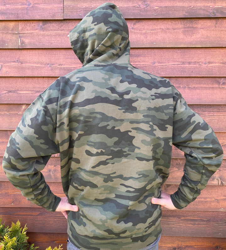 Life is Now Outdoors Green Camo Hoodie-Sweatshirt