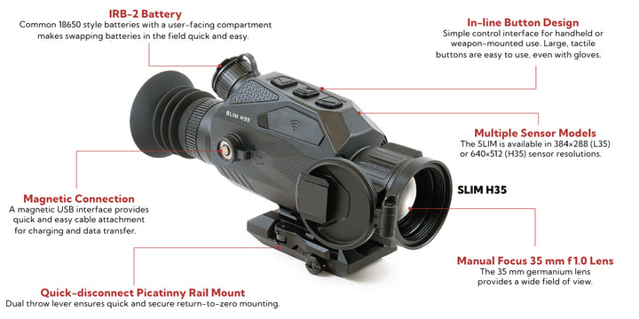 SLIM H35 Multi-function Thermal Optic 640x512 35 mm