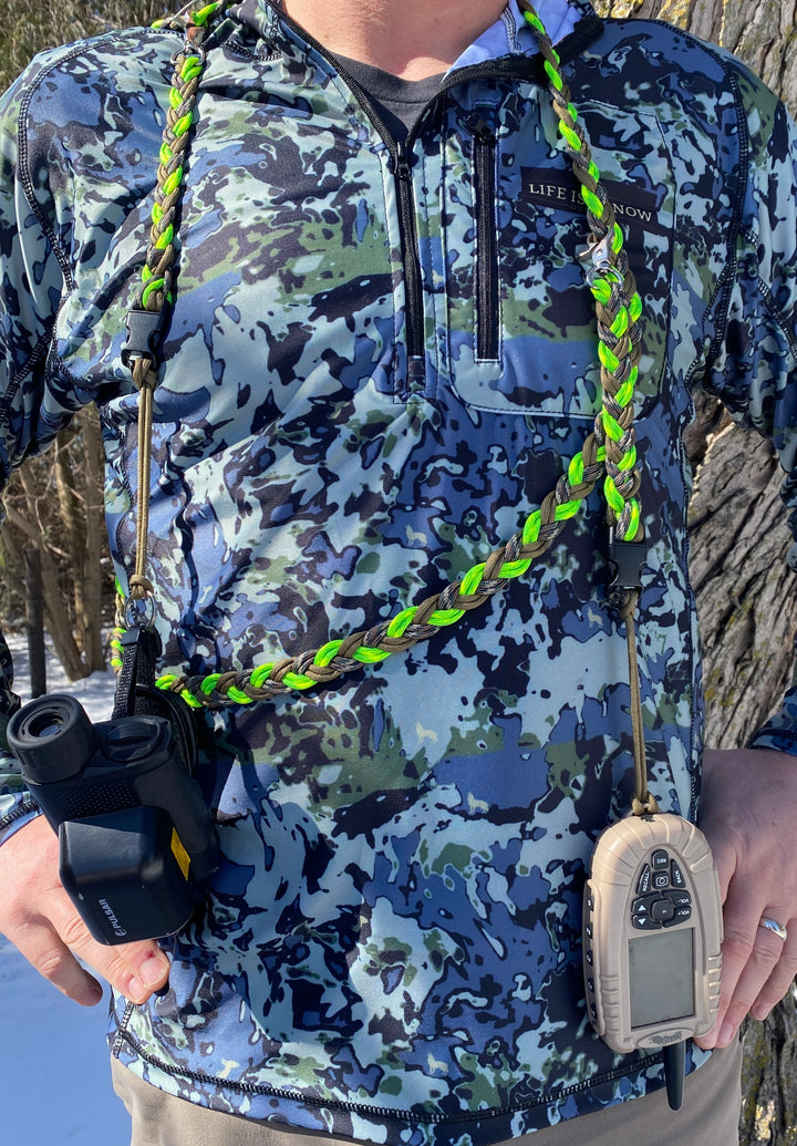 Paracord Braided Lanyard Detachable Drop Lead