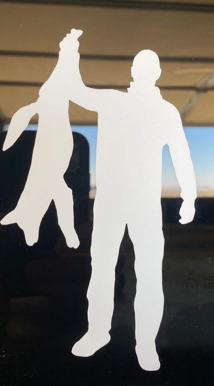 Coyote Hunter w/ Coyote Window Sticker