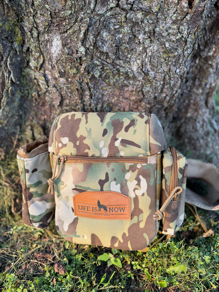 LIFE IS NOW OUTDOORS PREDATOR HUNTING BINOCULAR CHEST PACK-BINO HARNESS V 2.0 Multi Cam