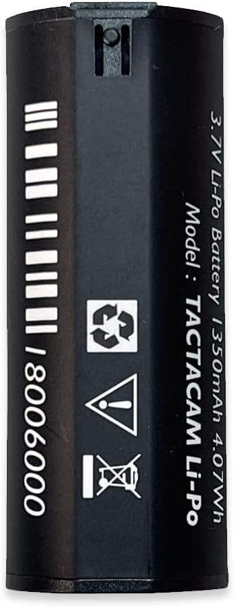 Tactacam Replacement Battery for Tactacam 5.0, 4.0 and Solo Cameras