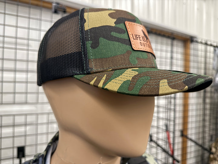 Life is Now Outdoors Hat Camo/black