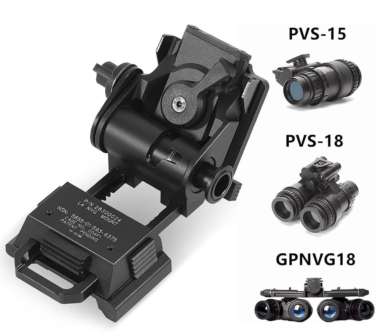 その他 Wilcox PICATINNY RAIL / PVS-18 NVG MOUNT Wilcox G24 Clone Mount – Life is Now Outdoors LLC