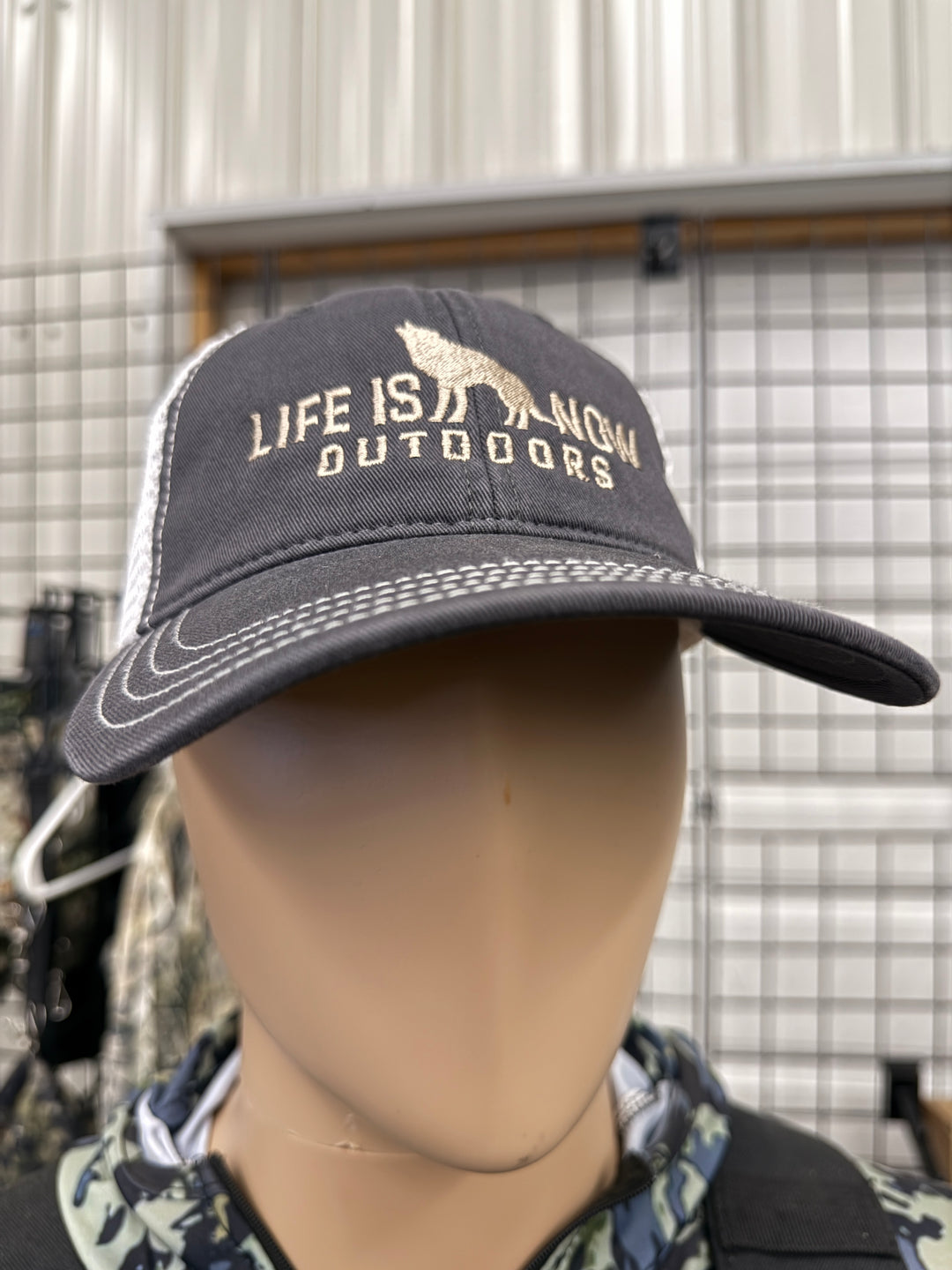 Life is Now Outdoors Hat Grey/White