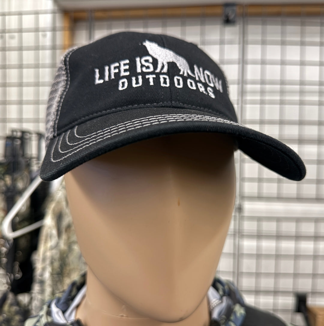 Life is Now Outdoors Hat Black/Grey soft top