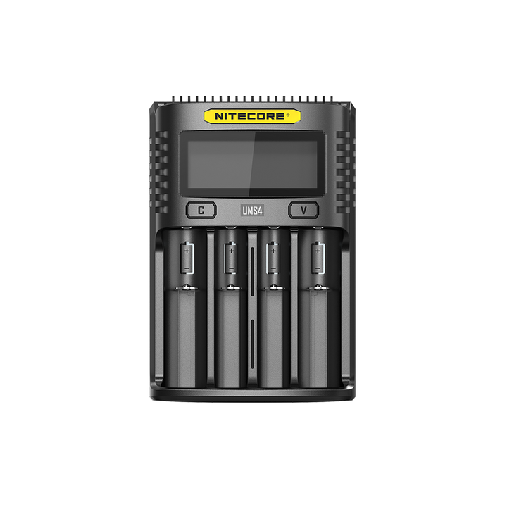 Nitecore UMS4 USB Four-Slot USB-C Fast Charger, for 18650, 21700 Batteries