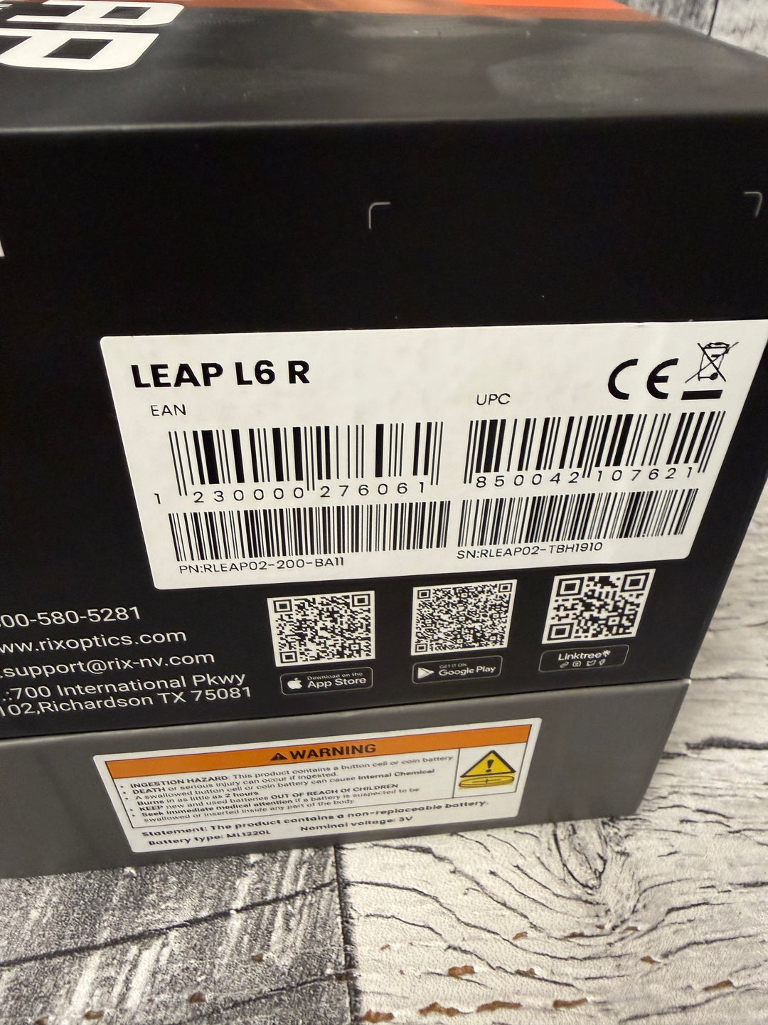 Pre owned Rix L6R (just under 4 years warranty remaining)