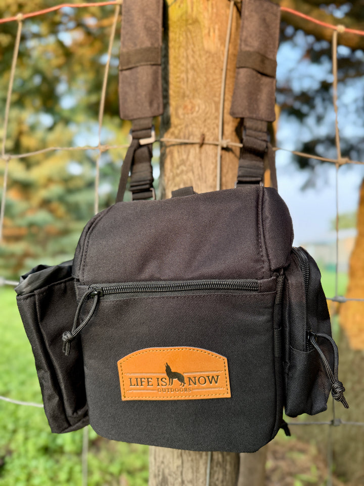 LIFE IS NOW OUTDOORS PREDATOR HUNTING BINOCULAR CHEST PACK-BINO HARNESS V 2.0 MULTI CAM