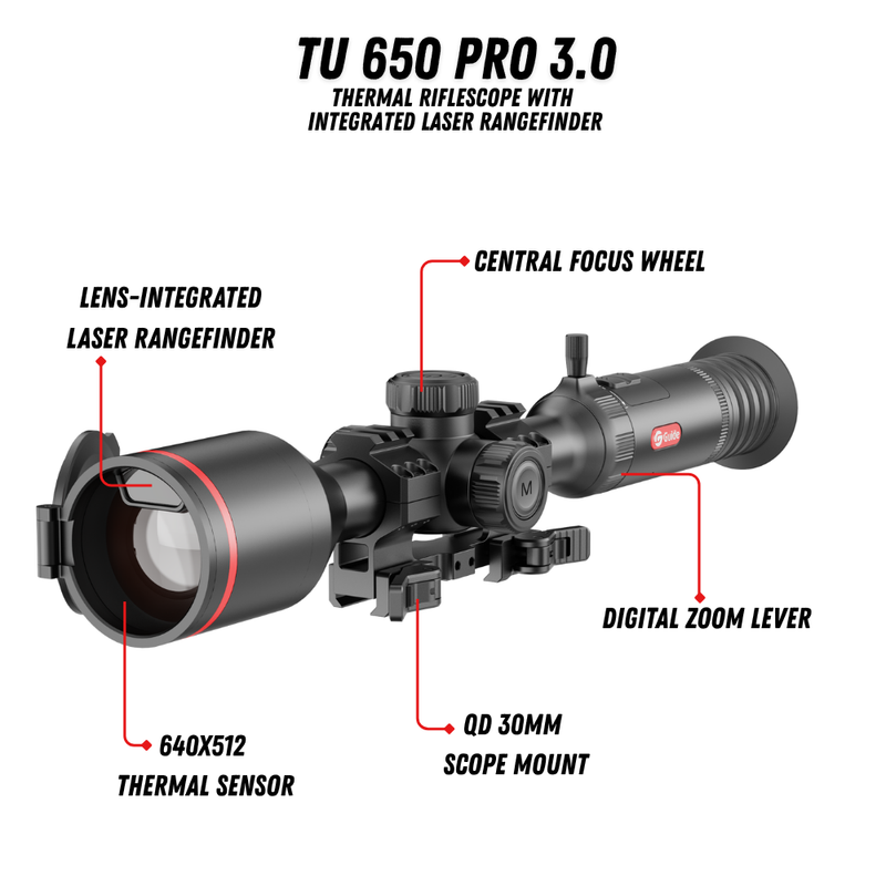 TU650 LRF PRO 3.0 Thermal Riflescope with In-lens LRF