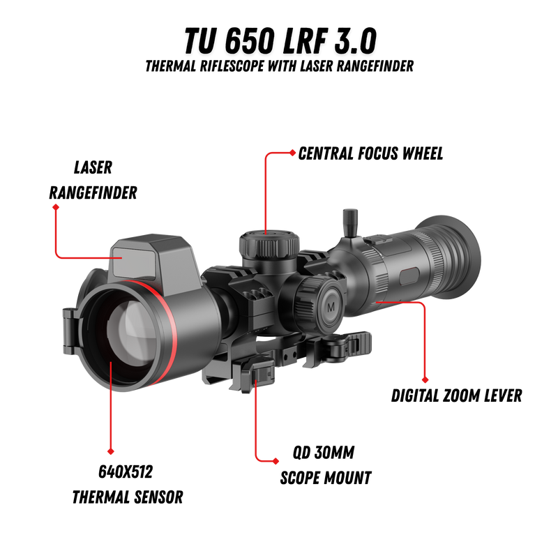 TU 650 LRF 3.0 Thermal Riflescope with LRF