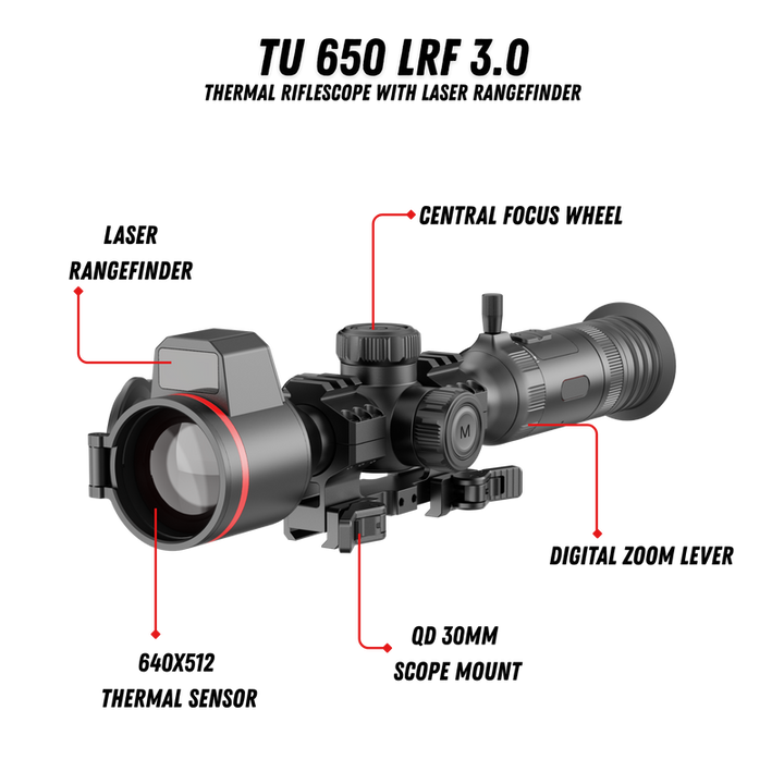 TU 650 LRF 3.0 Thermal Riflescope with LRF