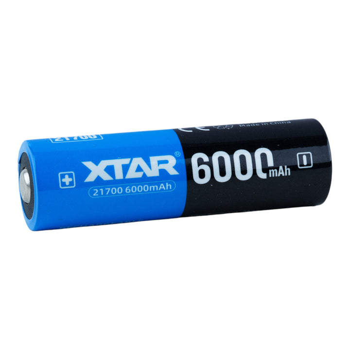 XTAR 21700 6000mAh Battery - Protected Button Top
