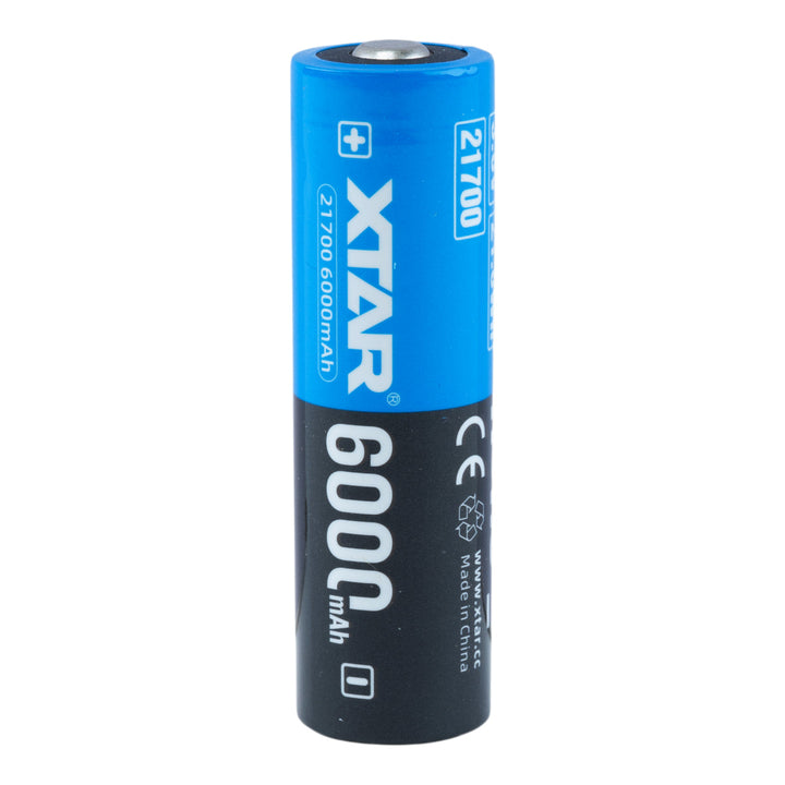 XTAR 21700 6000mAh Battery - Protected Button Top