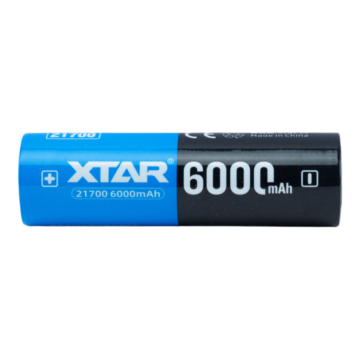 XTAR 21700 6000mAh Battery - Protected Button Top