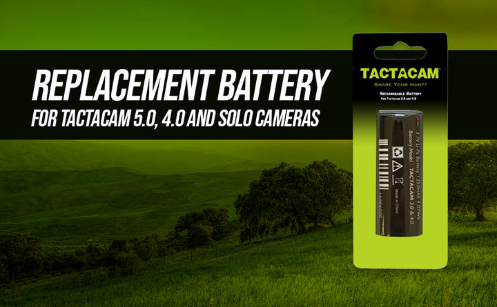 Tactacam Replacement Battery for Tactacam 5.0, 4.0 and Solo Cameras