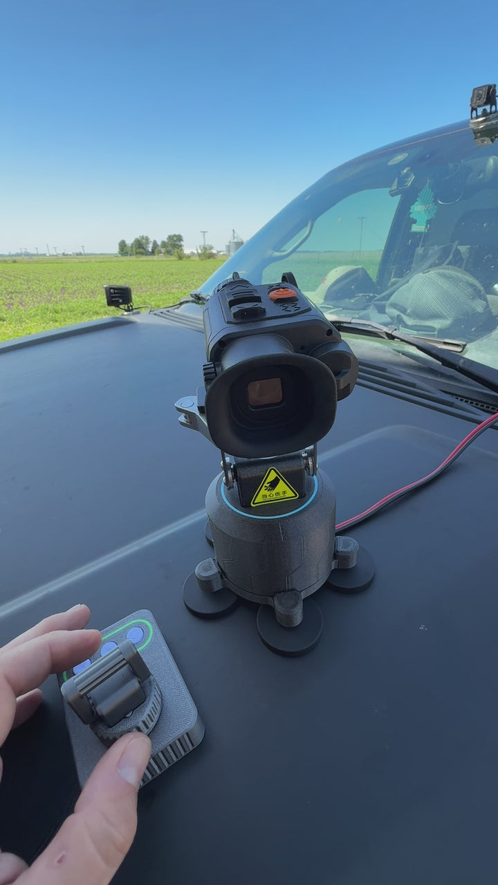 Remote Controlled Vehicle Gimbal Outdoor rated Magnetic mount for Thermal scanners/lights PRE ORDER 2-3 weeks out roughly