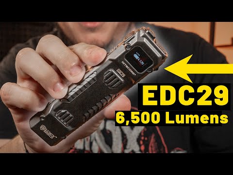 Nitecore EDC29 6500 Lumen USB-C Rechargeable Flat EDC Flashlight