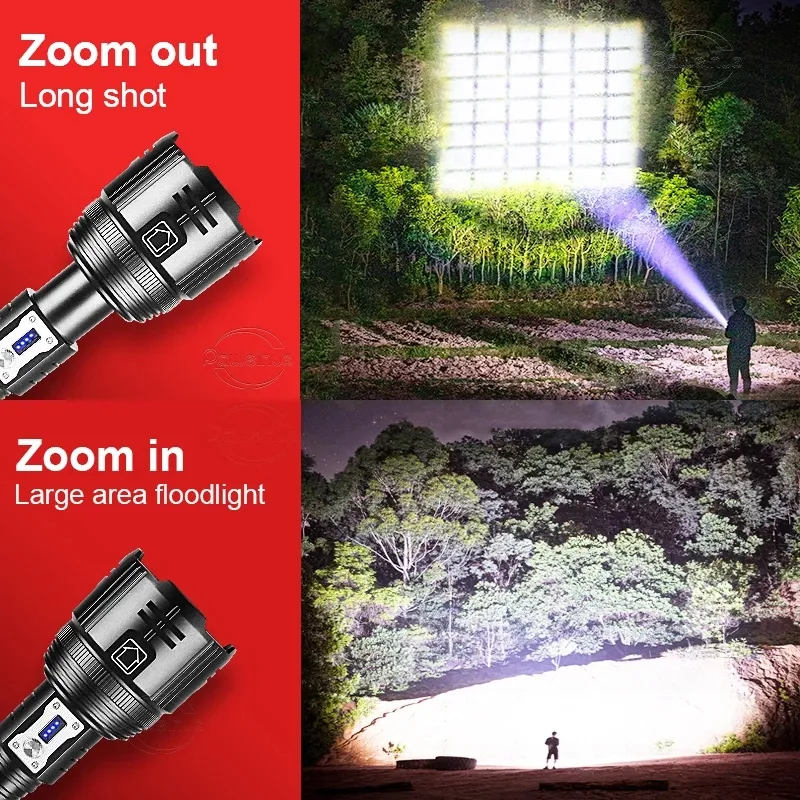 brightest rechargeable flashlight in the world Powerful LED Rechargeable Flashlight XHP 360 with charging USB Port SU – Life is Now Outdoors LLC